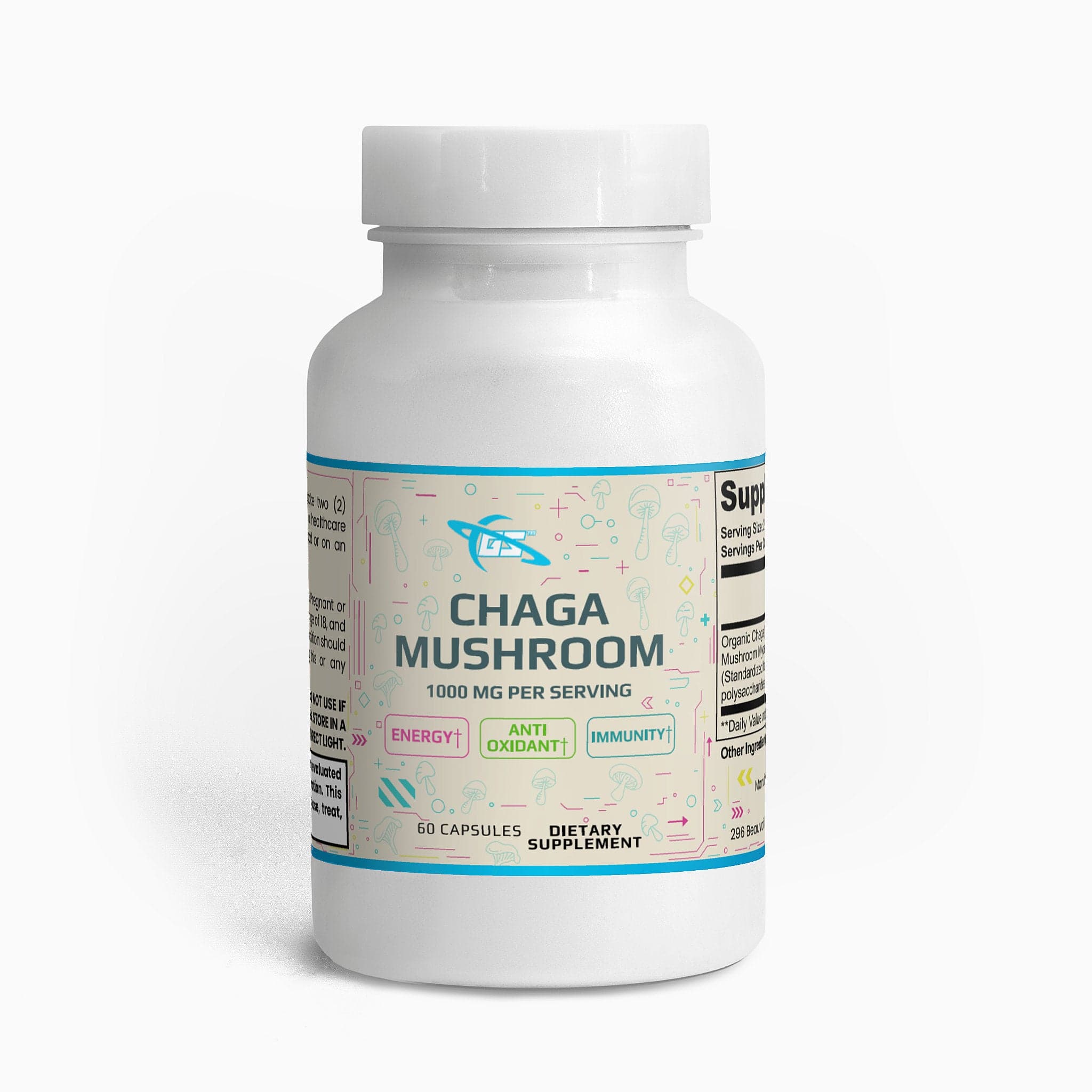 Chaga Mushroom — front label