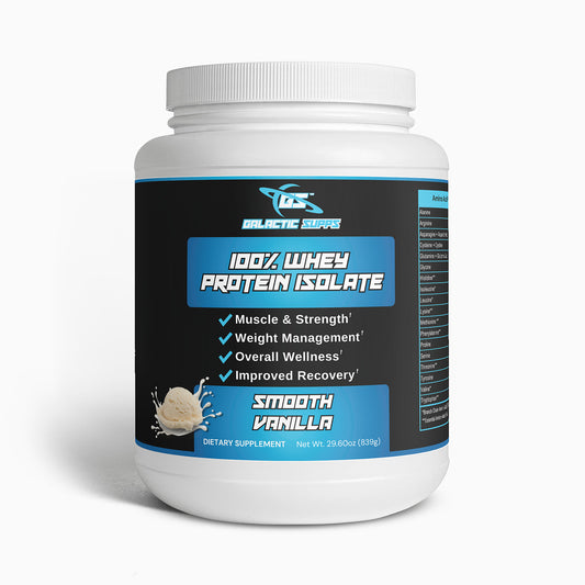 100% Whey Protein Isolate (Vanilla) - Premium Protein Powder