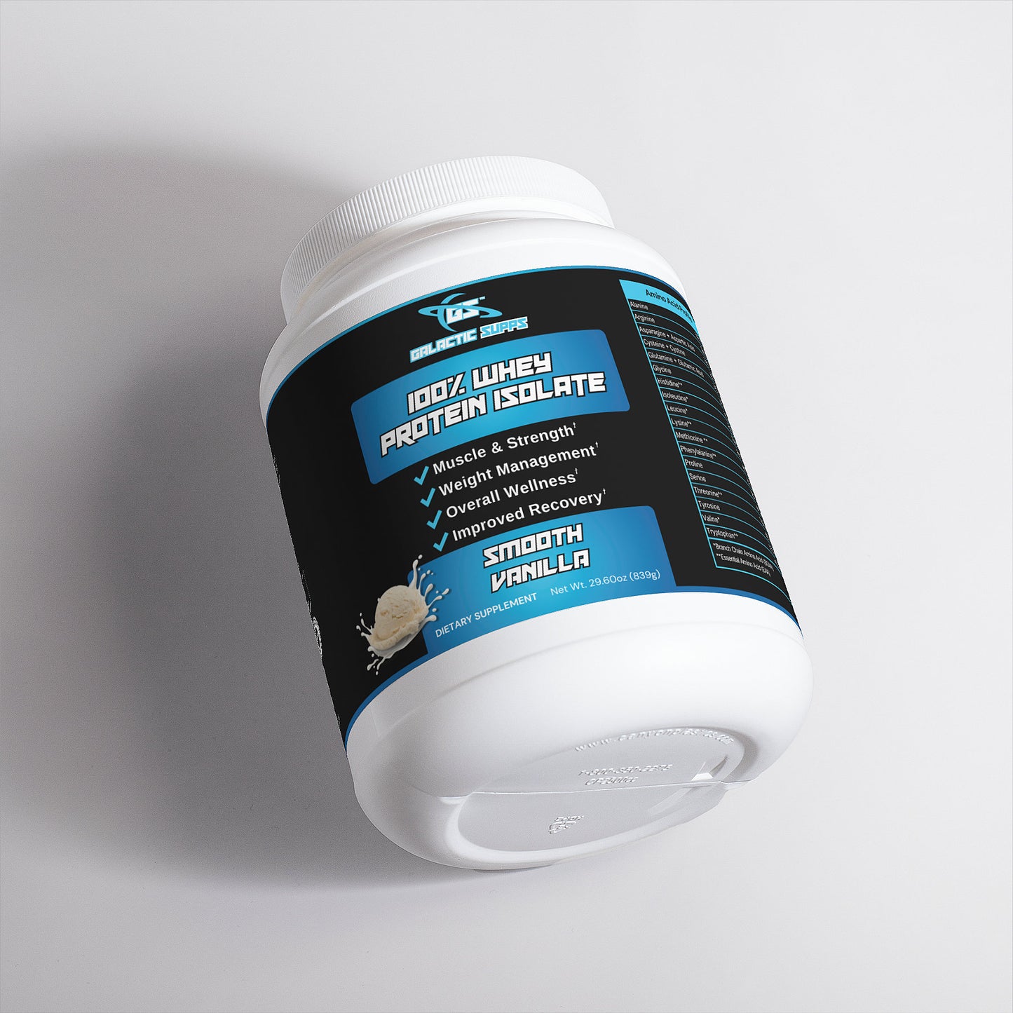 100% Whey Protein Isolate (Vanilla) - Premium Protein Powder