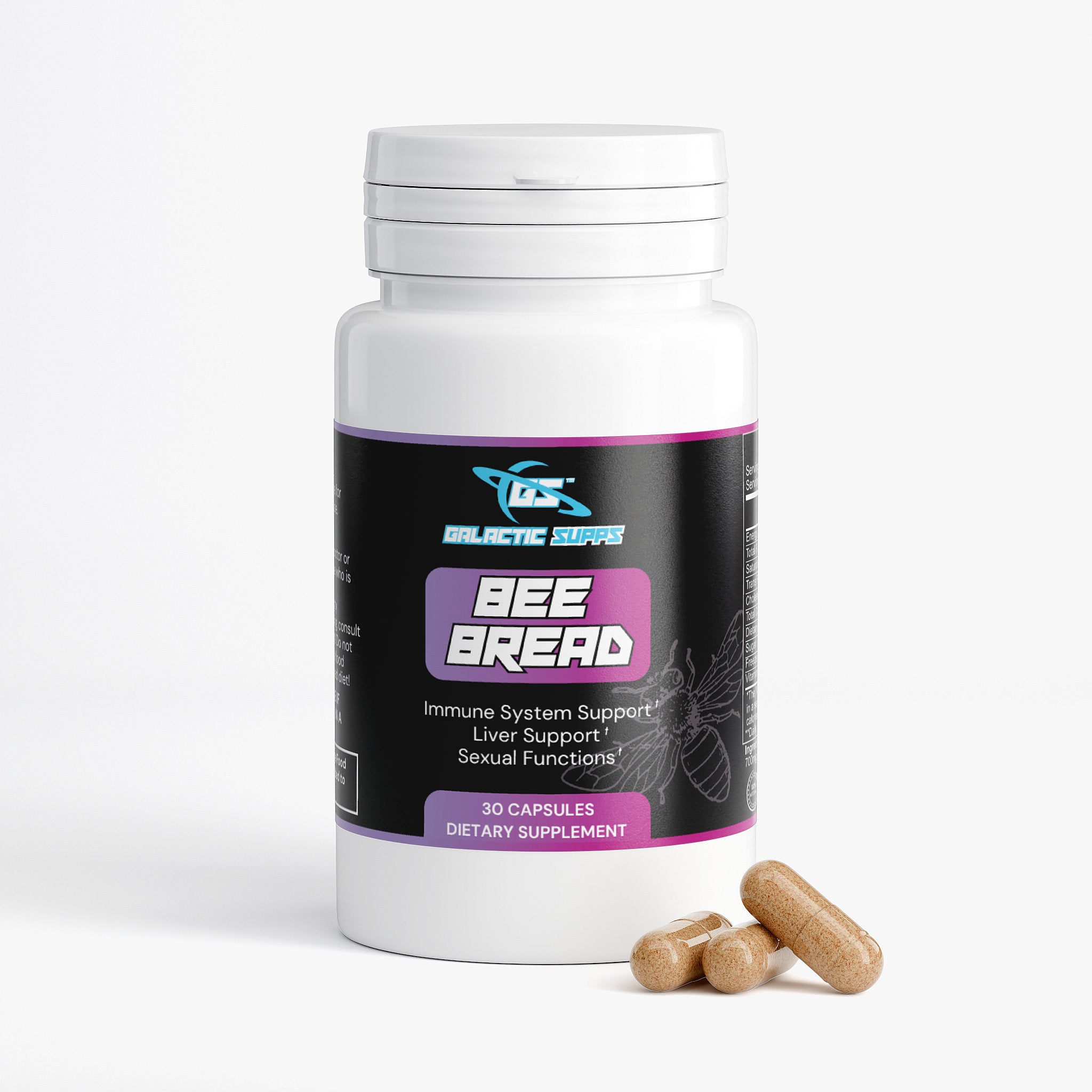 Bee Bread Capsules for Brain, Gut, Sexual, Liver, Mood, & More