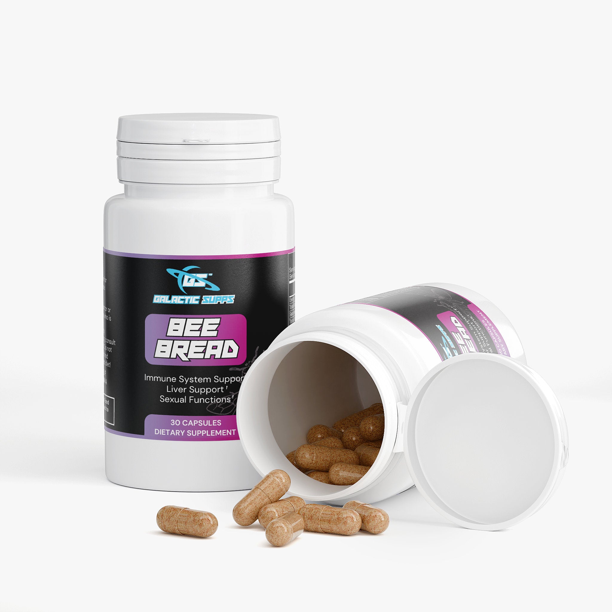 Bee Bread Capsules for Brain, Gut, Sexual, Liver, Mood, & More