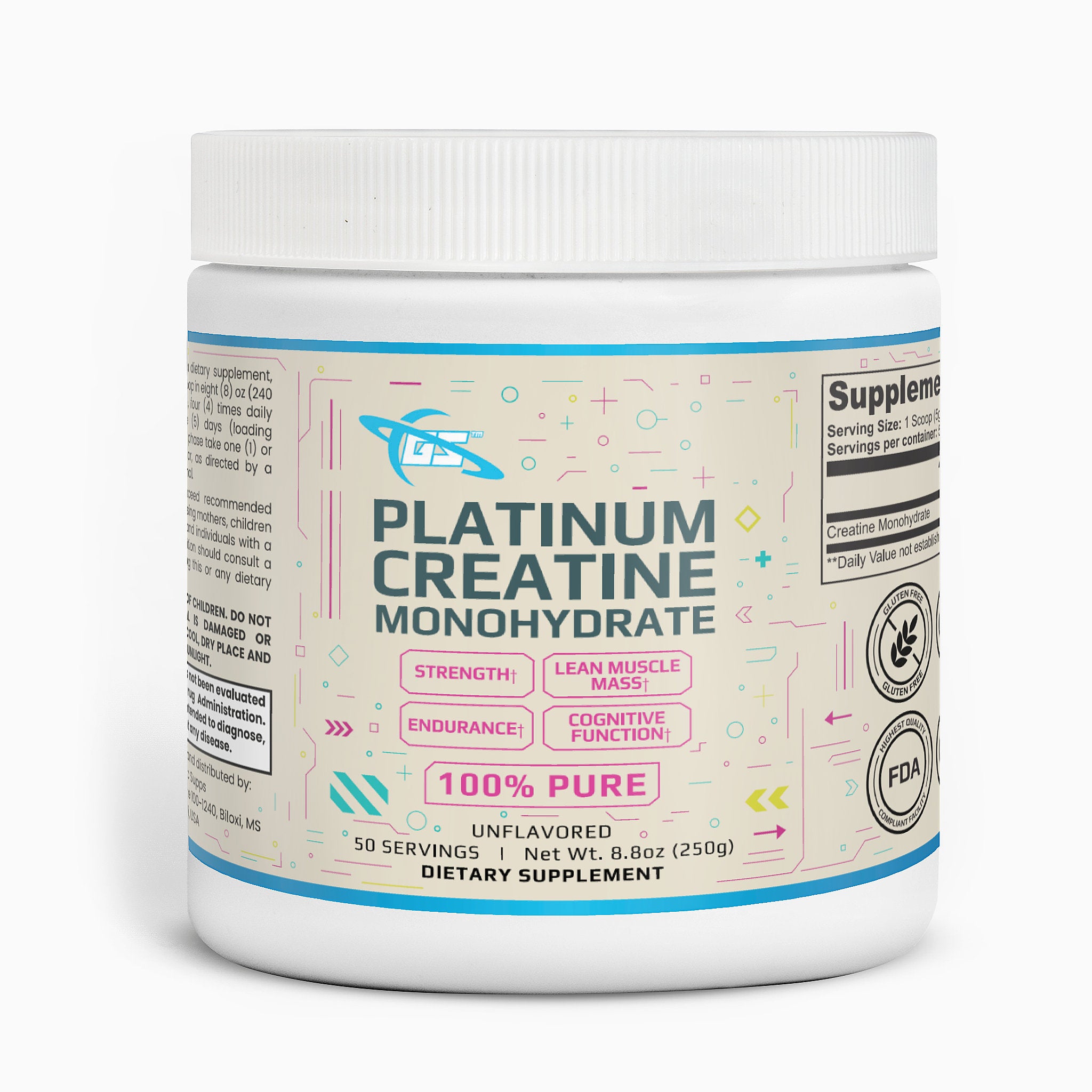 Creatine Monohydrate (50 Servings)