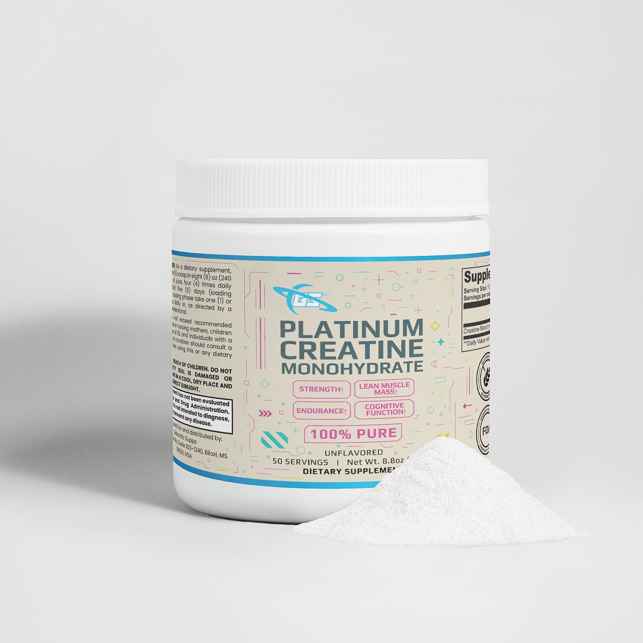 Monohidrato de creatina (50 porciones)