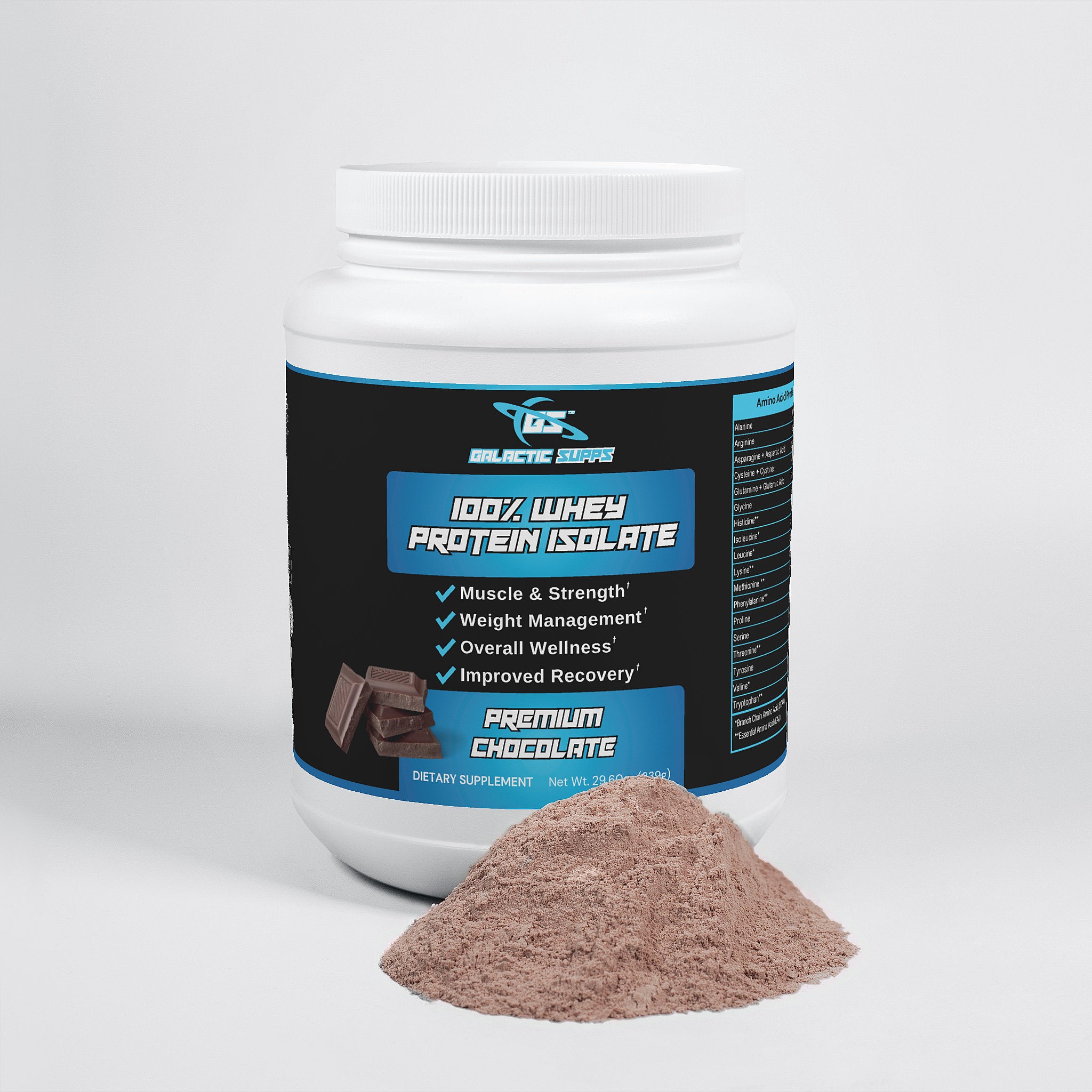100% Whey Protein Isolate (Chocolate) - Premium Protein