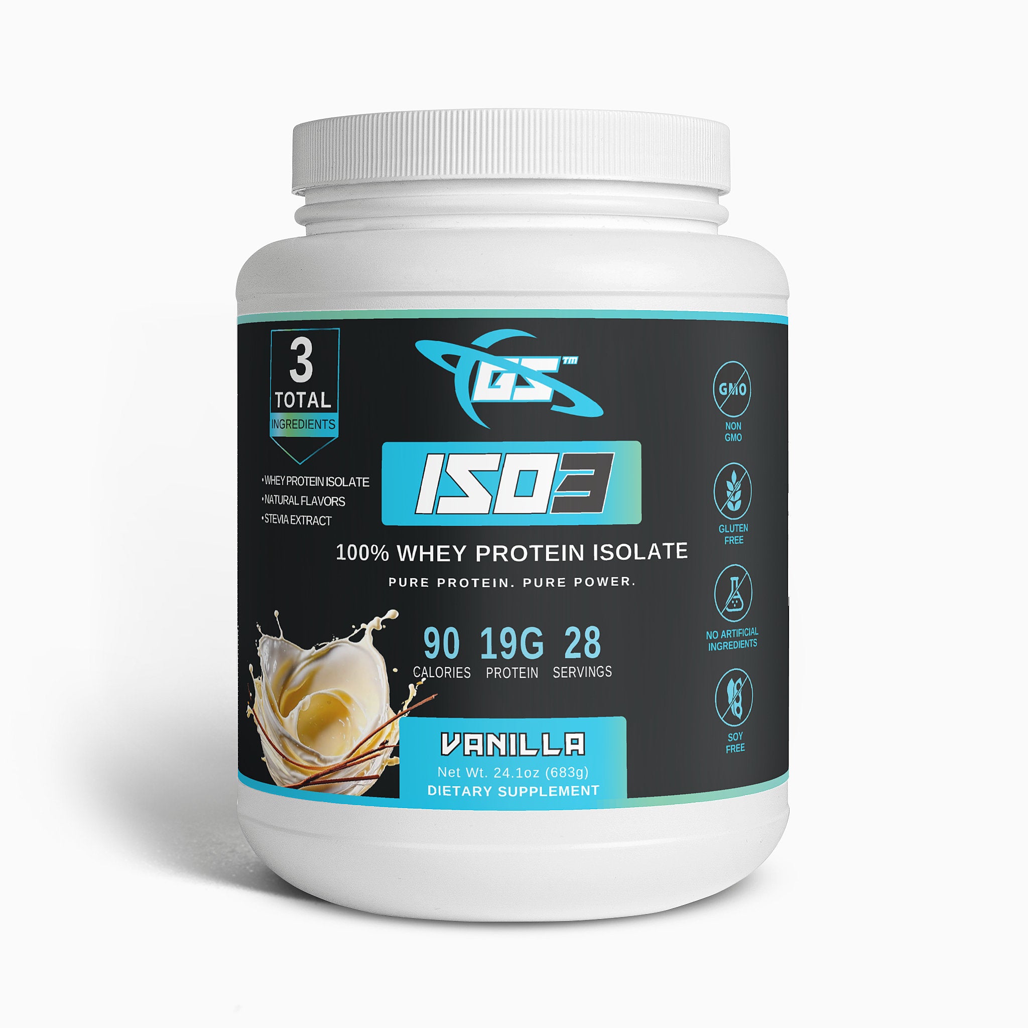 Iso3 100% Whey Protein Isolate (Vainilla)