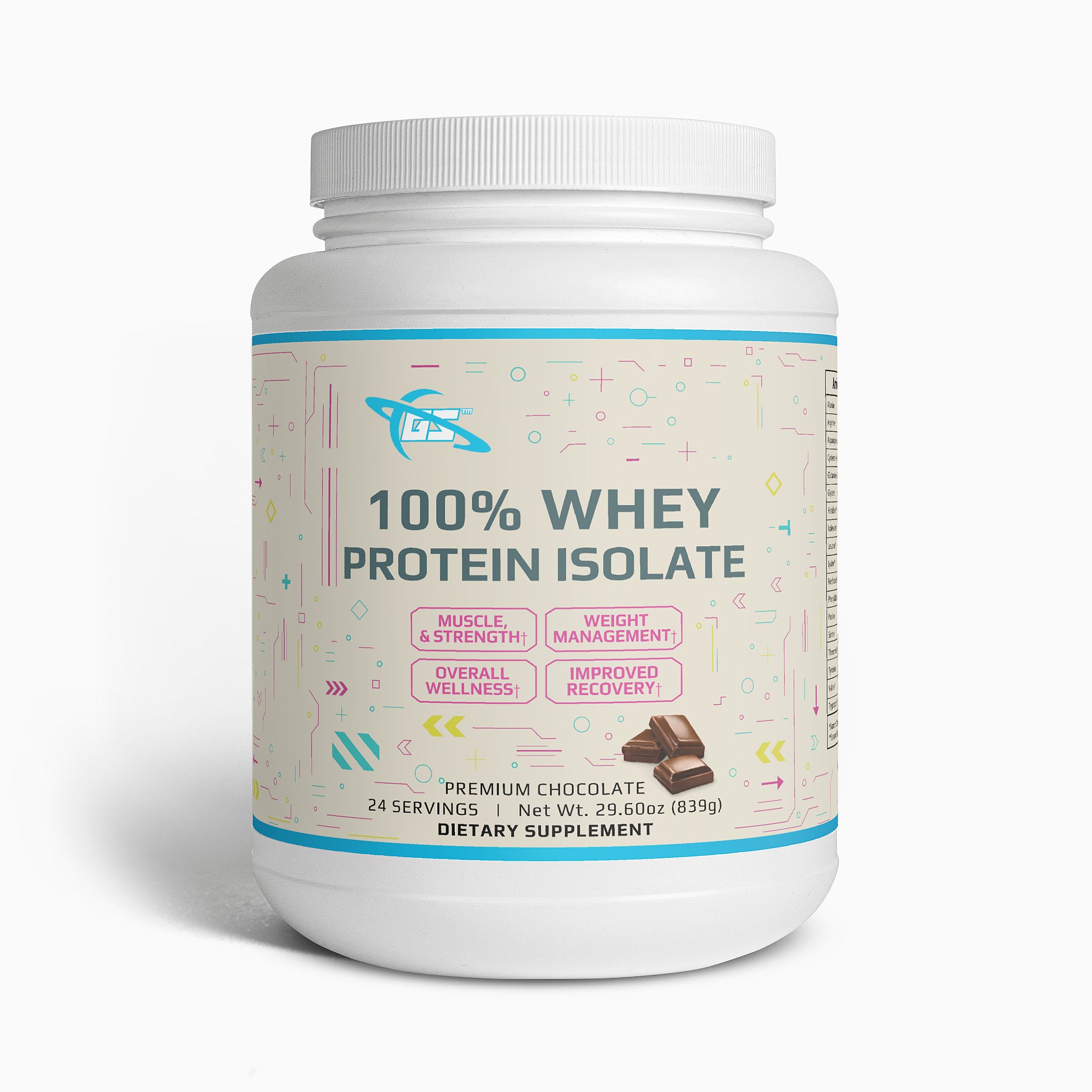 Aislado de proteína de suero 100 % avanzado (chocolate): proteína premium