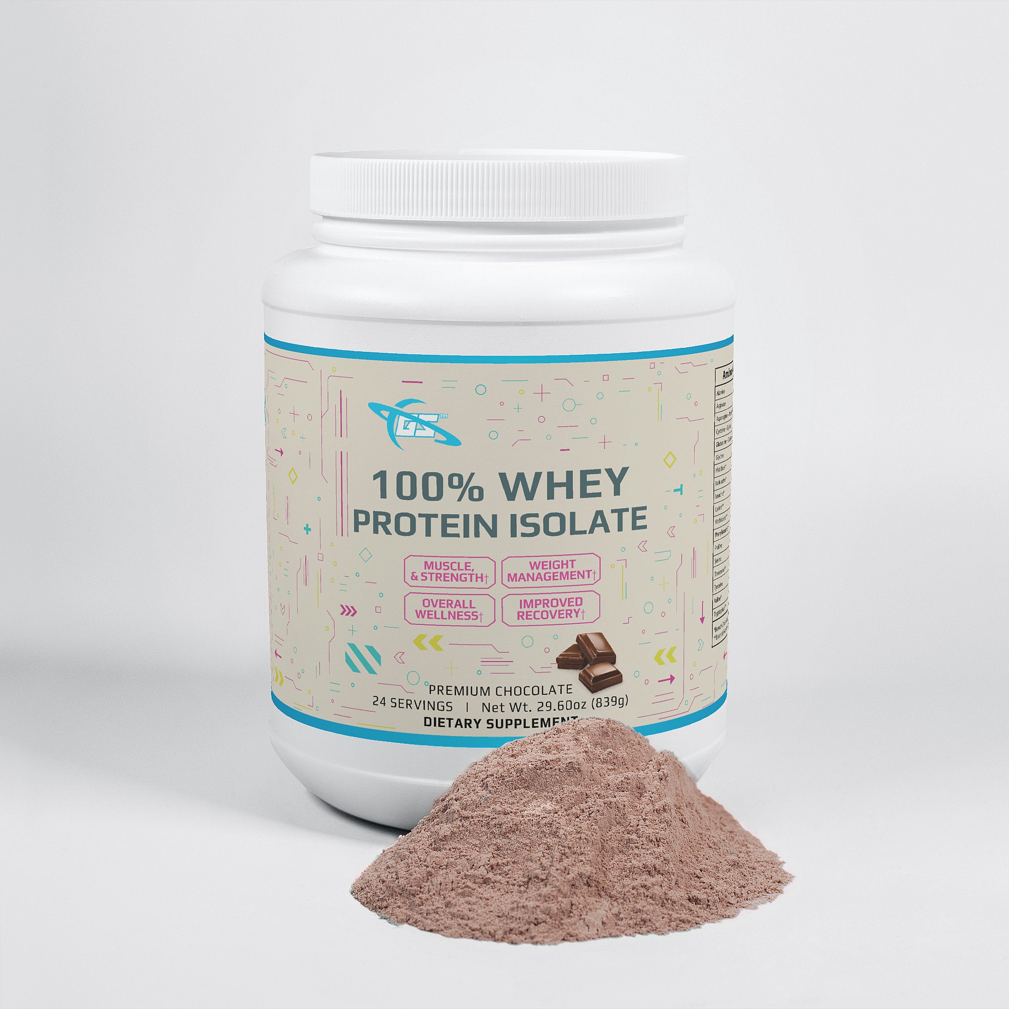 Aislado de proteína de suero 100 % avanzado (chocolate): proteína premium