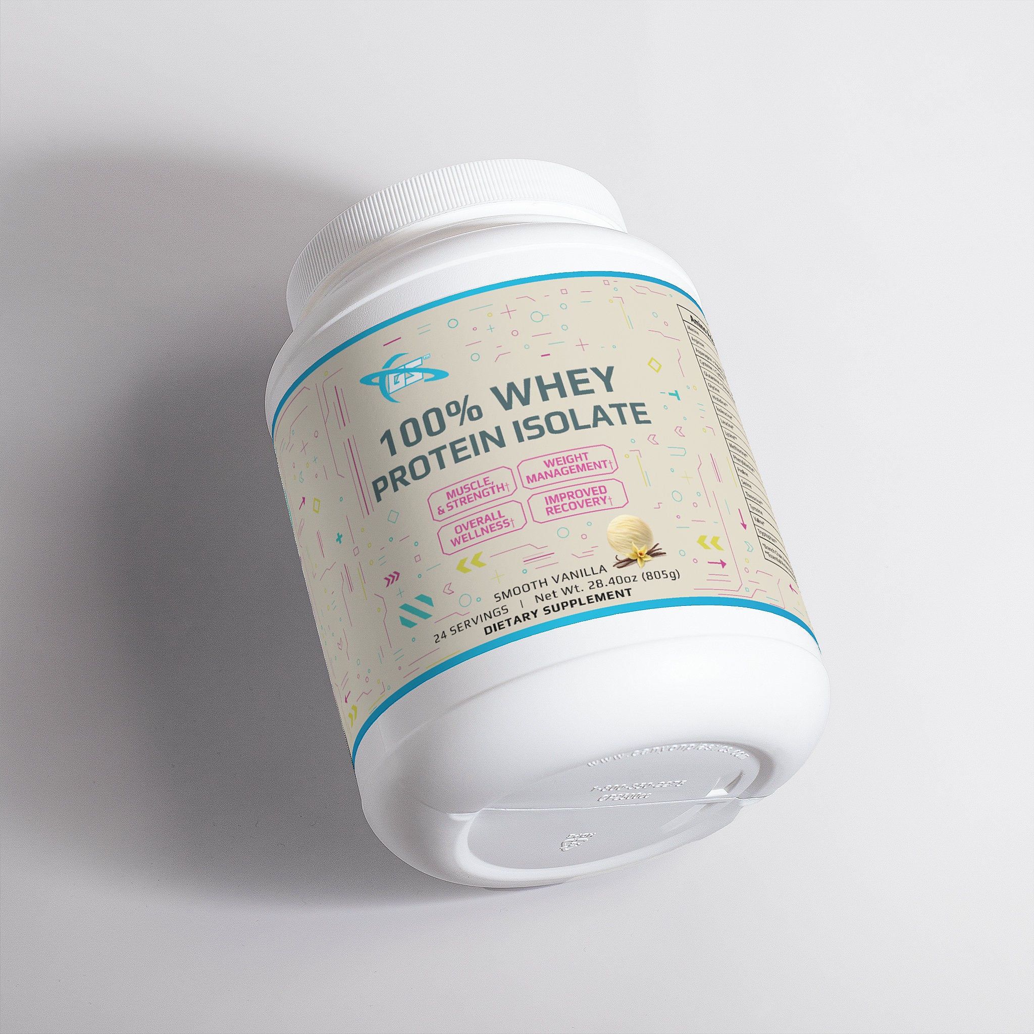 Aislado de proteína de suero 100 % (vainilla): proteína en polvo premium