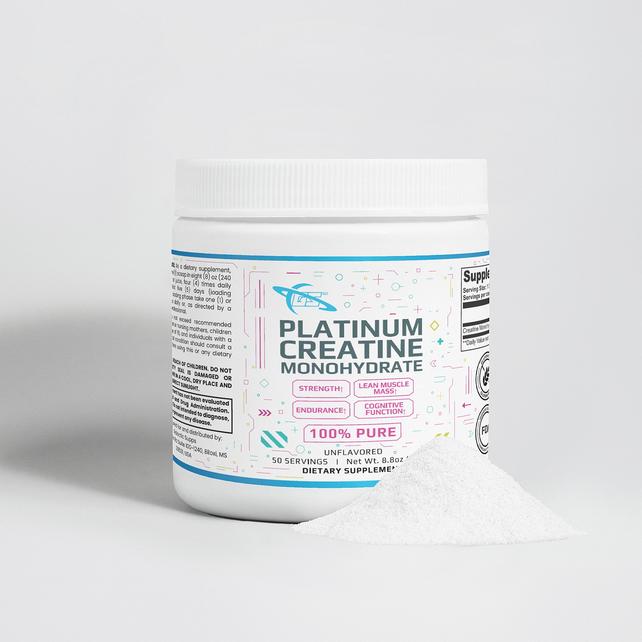Creatine Monohydrate (50 Servings)