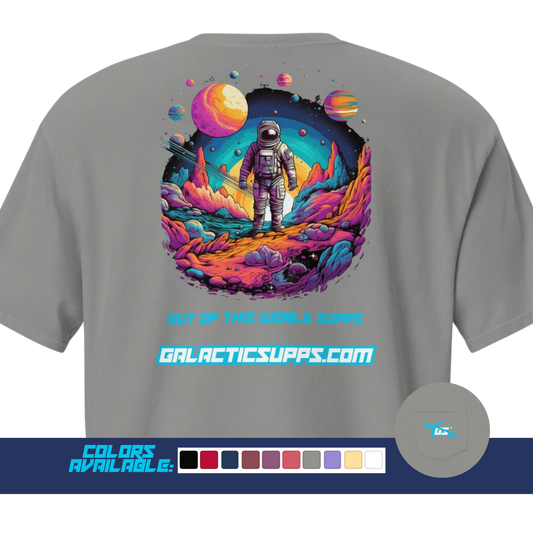 Galactic Supps Astronaut Comfort Color T-Shirt (Unisex)(Variety of Colors)