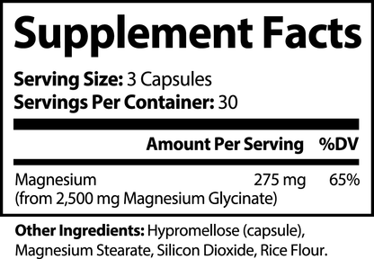 Magnesium Glycinate (90 Capsules)