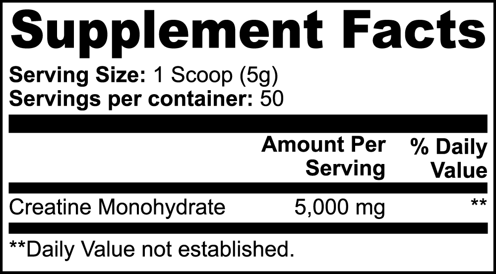 Creatine Monohydrate - Pure Performance Enhancer