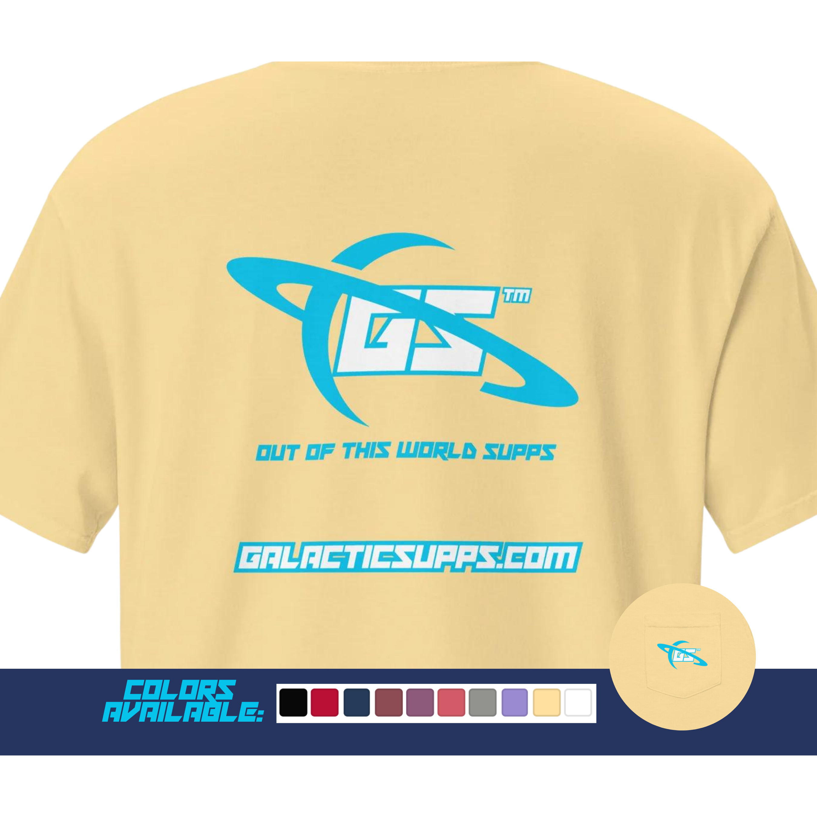 Galactic Supps Planetary Comfort Color T-Shirt (Unisex)(Variety of Colors)